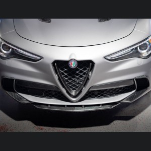  Alfa Romeo Stelvio Front Splitter - Carbon Fiber - Quadrifoglio